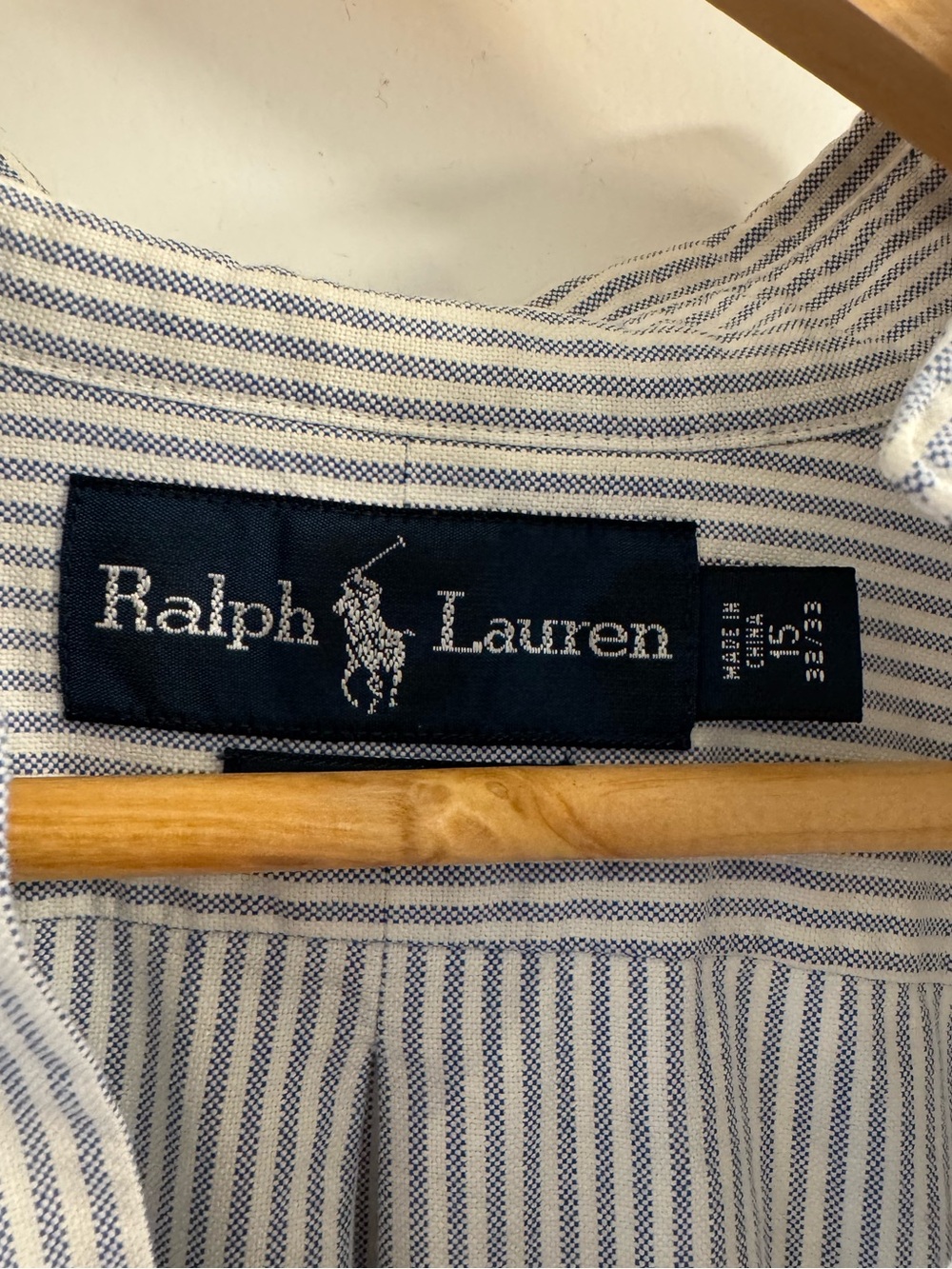 Ralph Lauren Blue Stripe Oxford Button-Down Shirt - Picture 3 of 6